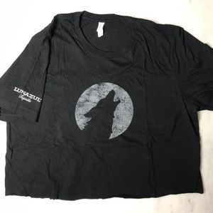 Cropped T-Shirt Lunazul Tequila Black Cut Tee